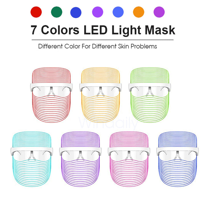 7-Color LED Face Mask - Professional Anti-Aging Treatment