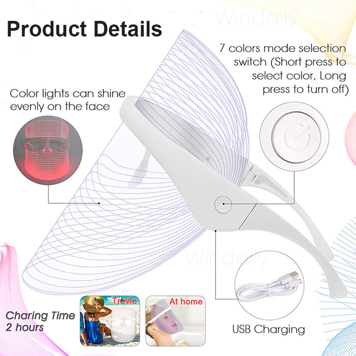 7-Color LED Face Mask - Professional Anti-Aging Treatment